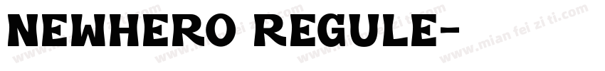 NewHero regule字体转换